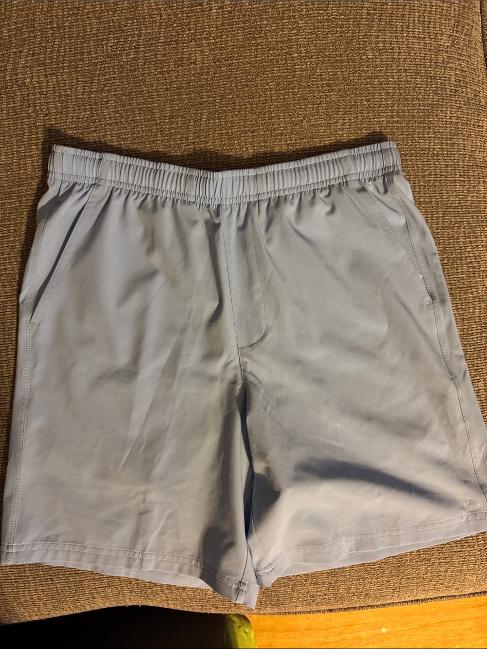 Boy's Light Blue Elastic Waist Performance Shorts